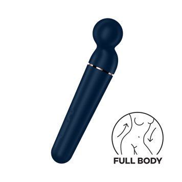 Вибромассажер Satisfyer Planet Wand-er Blue/Rosegold, очень мощный, беспроводной,  - 1