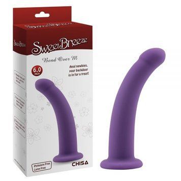 Насадка для страпона фиолетового цвета Chisa Bend Over размер Medium &mdash;  фото товара 1