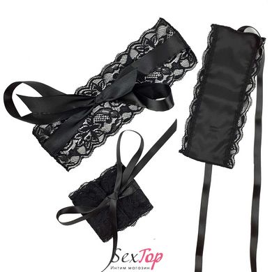 Эротический набор повязка на глаза и наручники Blindfold and Handcuffs Aria SO5169 фото
