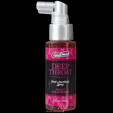 Спрей для минета Doc Johnson GoodHead Deep Throat Spray – Sweet Strawberry (59 мл) (мятая упаковка) SO2801-R фото