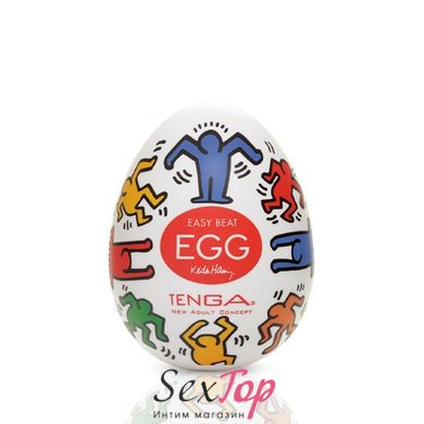 Мастурбатор-яйцо Tenga Keith Haring Egg Dance SO1702 фото