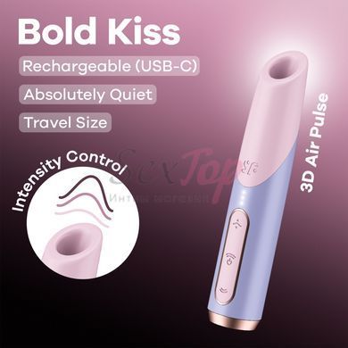 Вакуумный стимулятор Satisfyer Bold Kiss Violet &mdash;  фото товара 6