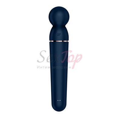 Вібромасажер Satisfyer Planet Wand-er Blue/Rosegold, дуже потужний, бездротовий - фото товару 3