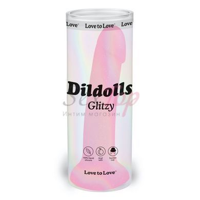 Фаллоимитатор с блестками Love To Love DILDOLLS - GLITZY ультрамягкий &mdash;  фото товара 7