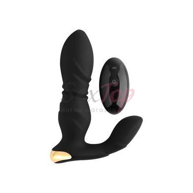Вібростимулятор для простати Fervent Remote Control Thrusting Prostate Massager чорного кольору - фото товару 2