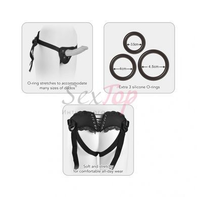 Трусики для страпона Versatile Heart Strap-On Harness &mdash;  фото товара 2