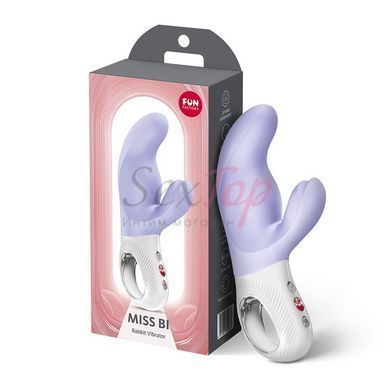 Вібратор-кролик Fun Factory MISS BI Purple, 2 незалежні мотори, діаметр 4,2 см - фото товару 9