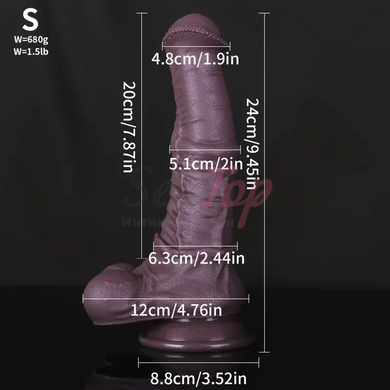 Фалоімітатор кінь Horse Cock Dildo Copper - фото товару 9