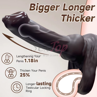 Насадка собаки на член Dog Knot Dick Sleeve Realistic - фото товару 4