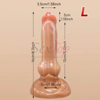 Насадка собаки на член Dog Knot Dick Sleeve Realistic - фото товару 7