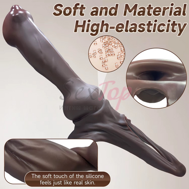 Насадка собаки на член Dog Knot Dick Sleeve Realistic - фото товару 3