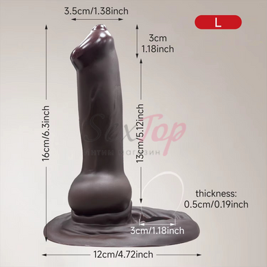 Насадка собаки на член Dog Knot Dick Sleeve Realistic - фото товару 8