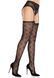Колготки-чулки Leg Avenue Heart Garterbelt Stockings One Size Black &mdash; фото 4 из 6