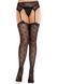 Колготки-чулки Leg Avenue Heart Garterbelt Stockings One Size Black &mdash; фото 5 из 6