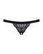 Кружевные танга с доступом Obsessive 828-THC-1 crotchless thong L/XL, черные &mdash; фото 5 из 8