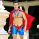 Мужской эротический костюм супермена "Готовый на всё Стив" One Size: плащ, портупея, шорты, манжеты SO2292 фото 1