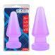 Анальний корок на присосці фіолетового кольору Chisa Hi Rubber &mdash; фото 1 з 6