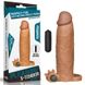 Насадка на пеніс коричнева Pleasure X Tender Vibrating Penis Sleeve, що подовжує вібро IXI47511 фото 1