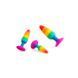 Силиконовая анальная пробка Wooomy Hiperloo Silicone Rainbow Plug S, диаметр 2,4 см, длина 9 см &mdash; фото 5 из 5