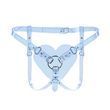 Трусики Сердце для страпона Feral Feelings - Hearts Strap-on Belt Trasparent