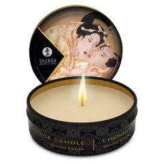 Масажна свічка Shunga Mini Massage Candle – Vanilla Fetish (30 мл) з афродизіаками SO2517 фото