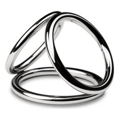 Хромированное кольцо на член 3 в 1 IXI14431 фото
