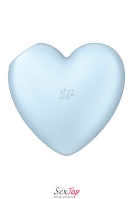 Вакуумный стимулятор-сердечко с вибрацией Satisfyer Cutie Heart Blue SO6287 фото