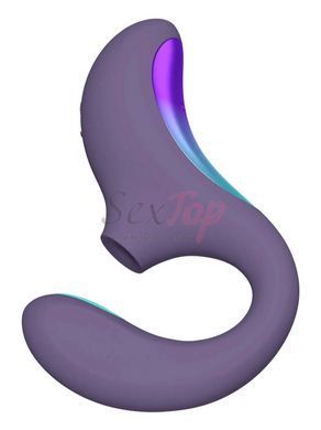 Клиторально-вагинальный звуковой стимулятор LELO Enigma Double Sonic Cyber Purple &mdash;  фото товара 3