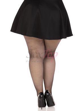 Чулки Leg Avenue Spandex micro net tights Black 1X/2X &mdash;  фото товара 4