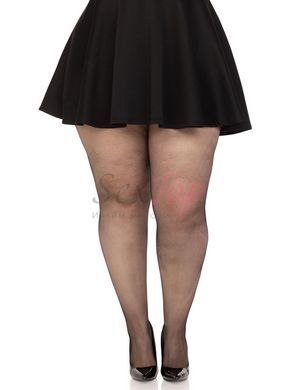 Чулки Leg Avenue Spandex micro net tights Black 1X/2X &mdash;  фото товара 3