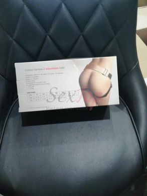 Трусы для страпона Strap-On-Me Leatherette Harness Curious Holographic Rose Gold (мятая упаковка!!!) &mdash;  фото товара 2
