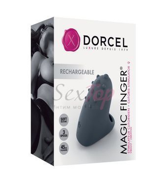 Вібратор на палець Dorcel MAGIC FINGER Black перезаряджуваний, 3 режими роботи - фото товару 6