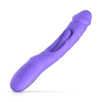 Вибратор Good Vibes Only - Flax Vibrating Dildo with G-Spot Stimulator,  - 1