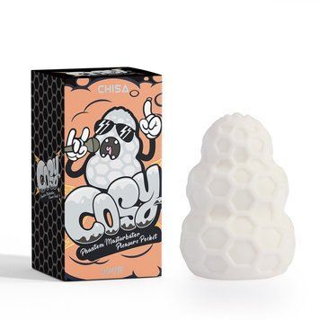 Мастурбатор для чоловіків білого кольору Chisa Phantom masturbator pleasure pocket, Білий - 1