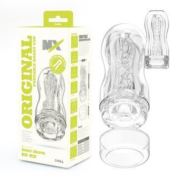 Мастурбатор для мужчин с Вакуумным эффектом прозрачного цвета Chisa Original Portable Boost Cup, Прозрачный - 1