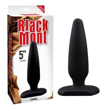Анальна пробка чорна силіконова Chisa Silicone Plug Xlarge - фото товару 1