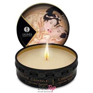Массажная свеча Shunga Mini Massage Candle - Vanilla Fetish (30 мл) с афродизиаками SO2517 фото