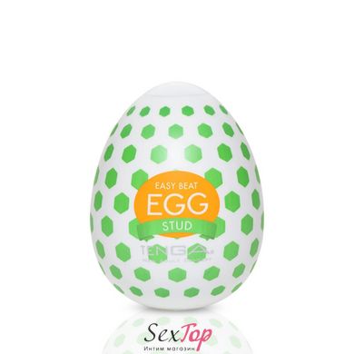 Мастурбатор-яйце Tenga Egg Stud із шестикутними виступами SO5495 фото