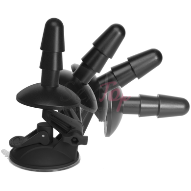 Крепление для душа с присоской Doc Johnson Vac-U-Lock - Deluxe Suction Cup Plug для игрушек, Черный - 2