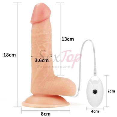 Вибро страпон на трусиках Lovetoy Easy Strapon 18см &mdash;  фото товара 2