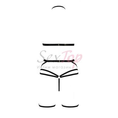Комплект белья MORGAN SET OpenBra black XXL/XXXL - Passion Exclusive: стрэпы: трусики, лиф, пояс &mdash;  фото товара 6