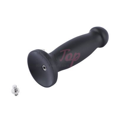 Силиконовый дилдо для секс-машин Hismith 7.2" Black Silicone Anal Dildo, система KlicLok &mdash;  фото товара 9