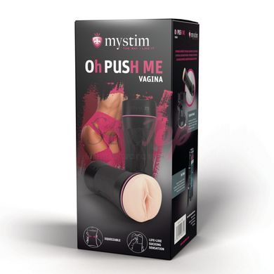 Мастурбатор-вагина Mystim O(h) PUSH ME Vagina, можно сжимать и регулировать вакуум &mdash;  фото товара 7