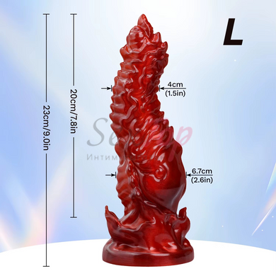 Фаллоимитатор монстра Monster Dildos Butt Plug, Красный - 2