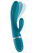 Вібратор-кролик Liebe Bend It Plus Ocean Blue, гнучкий, 2 мотори, 10 режимів &mdash; фото 2 з 3