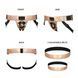 Трусы для страпона Strap-On-Me Leatherette Harness Curious Holographic Rose Gold (мятая упаковка!!!) &mdash; фото 3 из 8