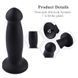 Силиконовый дилдо для секс-машин Hismith 7.2" Black Silicone Anal Dildo, система KlicLok &mdash; фото 11 из 12