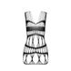 Бодистокинг-платье Passion BS089 black, мини, плетение в виде паутины SO6385 фото 6