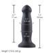 Силиконовый дилдо для секс-машин Hismith 7.2" Black Silicone Anal Dildo, система KlicLok &mdash; фото 5 из 12