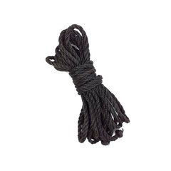 Джутовая веревка BDSM 8 метров, 6 мм, цвет черный SO5175 фото